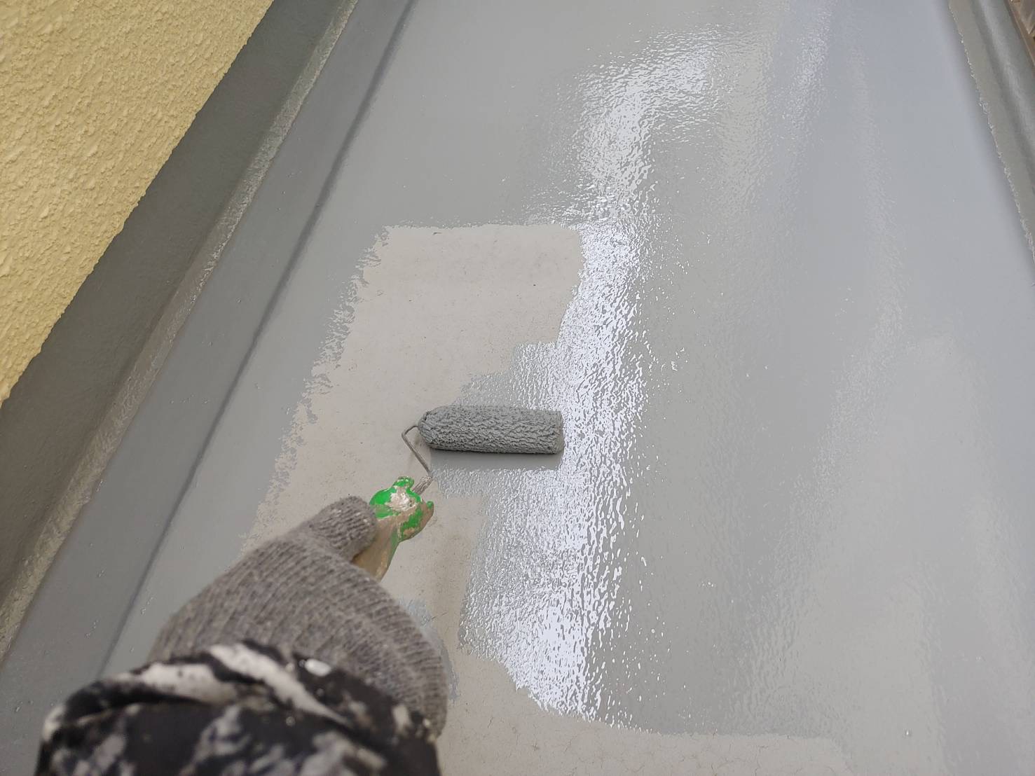 佐賀市兵庫町瓦町の塗り替えです！破風・ベランダ床トップ塗装～編(*^^)v