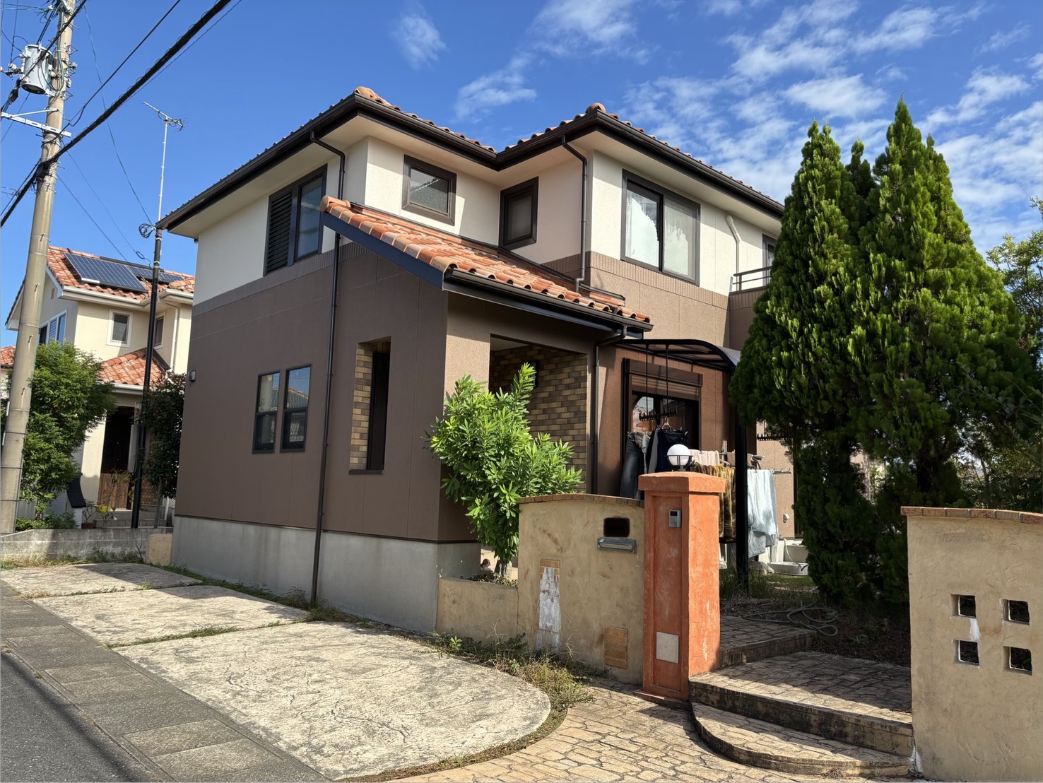 福岡県三井郡大刀洗町の住宅塗装完成です！(*´▽｀*)