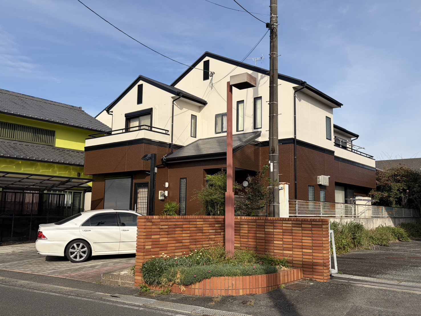 久留米市津福今町の住宅塗装完成です！ペンキ屋　シンライ編